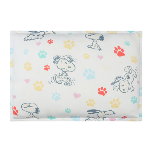 史努比寬版抱枕(彩色腳印)