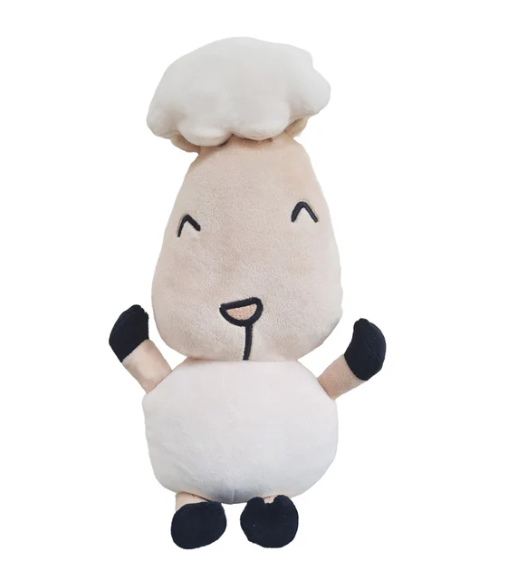 抱抱羊玩偶-中(咖啡)
