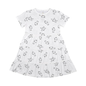 cute系列女童洋裝(白色)