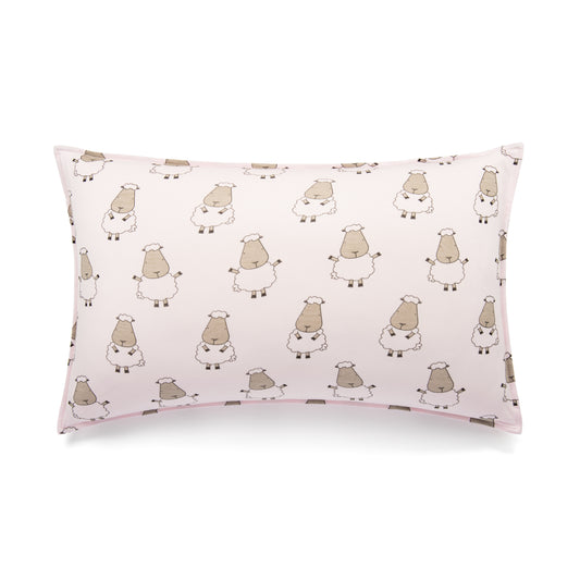 寬版抱枕-粉色羊樂園