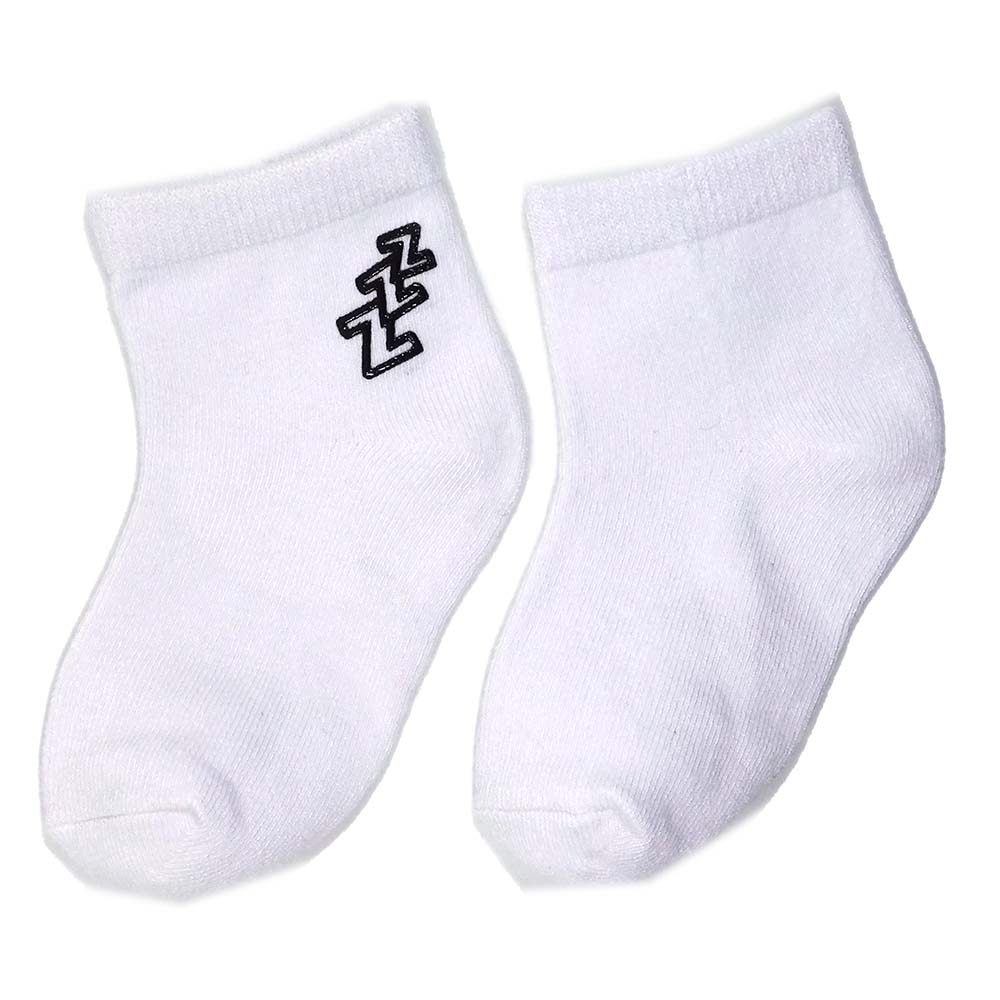 黑框ZZZ幼童短襪（2-3歲）