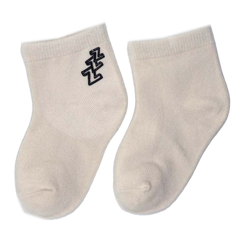 黑框ZZZ幼童短襪（2-3歲）