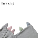 BED-TIME BUDDY™ cute系列灰色安撫抱枕替換套（小）