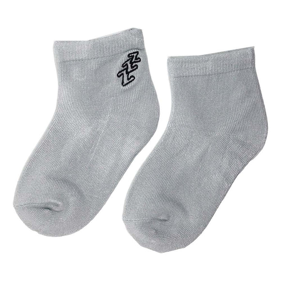 灰色ZZZ幼童短襪(4-7歲、8-10歲)