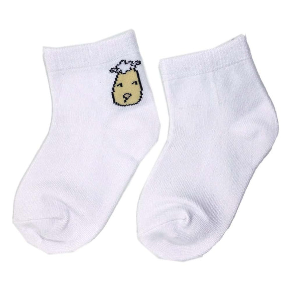 白色抱抱羊短襪(6-12月、12-24月、2-3歲)