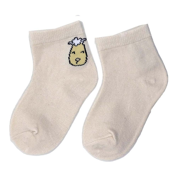 黃色抱抱羊短襪(6-12月、12-24月、2-3歲)