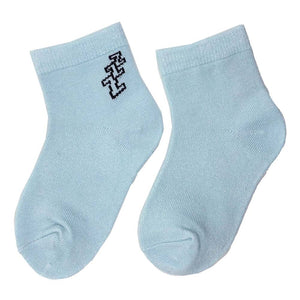 藍色ZZZ短襪(6-12月、12-24月、2-3歲)