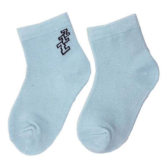 藍色ZZZ短襪(6-12月、12-24月、2-3歲)