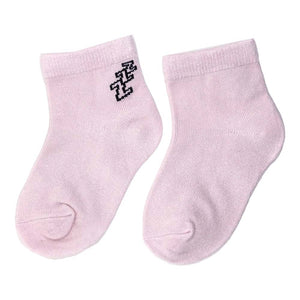 粉色ZZZ短襪(6-12月、12-24月、2-3歲)