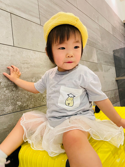 cute系列灰色幼童上衣（0-12歲）