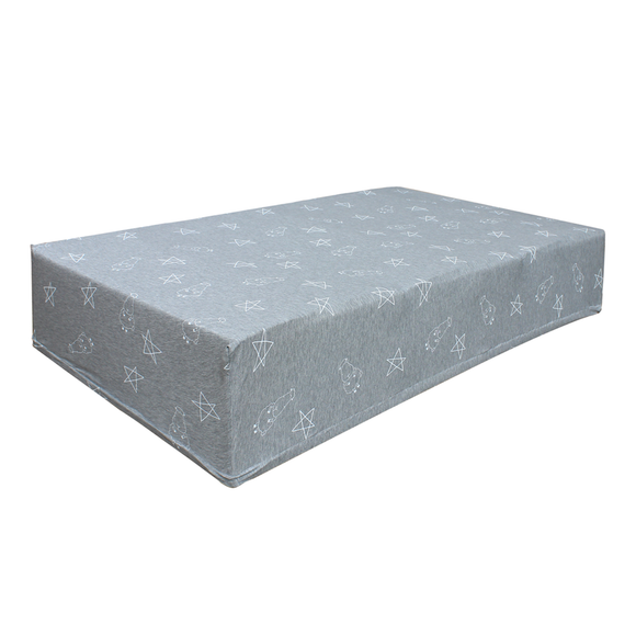 Mattress Sheet 灰色星星羊雙人床單（Queen）