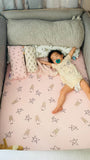 Mattress Sheet 粉色大星星羊嬰兒床單